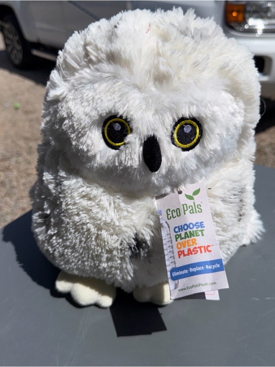 Eco pals Other - White Snowy Owl Plush Toy - Soft Eco-Friendly Stuffed Animal
